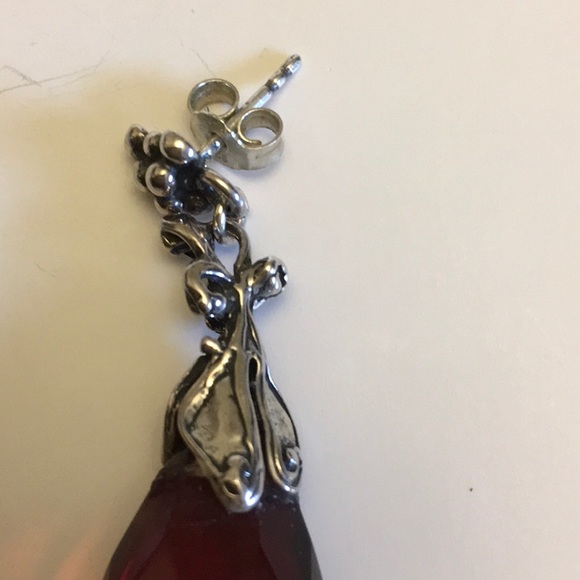 Dark Amber Earrings - Picture 3 of 5